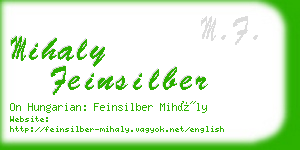 mihaly feinsilber business card